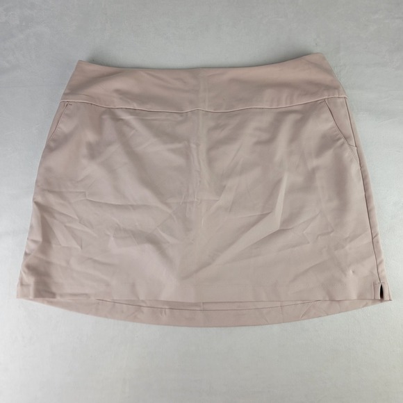 adidas Pants - Adidas Golf Skort XL Solid Neutral Skirt Tennis Wicking Pockets Beige Sporty NWT